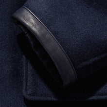 Load image into Gallery viewer, The Mendocino Peacoat in Navy Melton Wool
